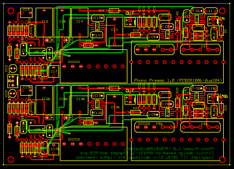 AN1651/Curcio Phono Preamp (PCB design)